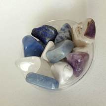 Semi-Precious Stones for Jewelry Crafts, Blue Purple Clear Gemstones, Quartz image 2