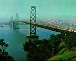 Bay Bridge Oakland San Francisco California Chrome Postcard UNP - $3.91