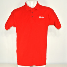 WENDY&#39;S Hamburgers Employee Uniform Polo Shirt Red Size L Large NEW - £20.37 GBP