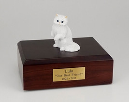 Persian White Cat Figurine Pet Cremation Urn Available 3 Diff. Colors &amp; ... - £133.39 GBP+