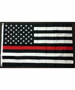 Moon Knives 3x5 First Responder USA American Fire Dept. Department Red L... - $6.68 CAD