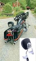 JMEI Passenger Skull Sissy Bar Backrest for Harley Touring Electra Glide FLHT 19 - £137.21 GBP