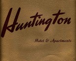 Huntington Hotel &amp; Apartments Menu Ocean Boulevard Long Beach California... - £59.07 GBP