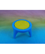 Disney Dollhouse Miniature Furniture Yellow / Blue Plastic Flip Table - £2.63 GBP