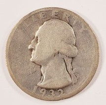 1932-D 25C Washington Quarter in Good Condition, Natural Color, Reverse Toning - £70.99 GBP