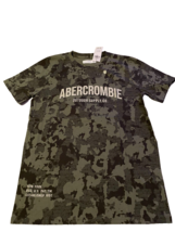 Boy&#39;s  Abercrombie Kids Short Sleeve, Camo T-Shirt Size 15/16 NWT - $11.21