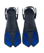 Scuba Diving Fins Size XL Adjustable Snorkel Swim Flippers Blue Carrying... - $25.00