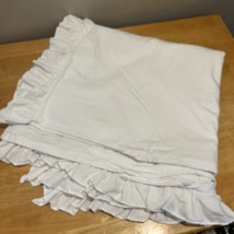 Pottery Barn Kids White Ruffle Organic Cotton Duvet Cover  Full Queen - $49.49