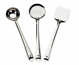 Stainless Steel Handmade Kitchen Tools Set for Multipurpose Use Cooking Set of 3 - £10.80 GBP