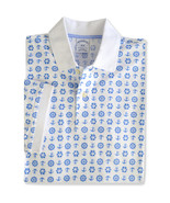 Brooks Brothers Mens White Blue Nautical Slim Fit Polo Shirt, Medium M 7... - $88.27 CAD