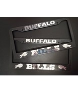 Set of 2 Buffalo Bills Car License Plate Frames Black Plastic Aluminum A... - $26.17+