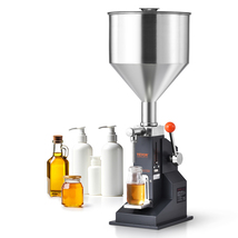 VEVOR Manual Paste Liquid Filling Machine, 5-100ml Filler, Stainless Steel - $114.90