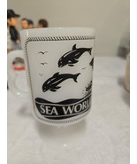 Vintage 1980s Sea World Amusement Park Glass Coffee Cup - $14.84