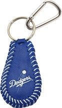 MLB Los Angeles Dodgers Blue Leather Seamed Keychain with Carabiner by G... - $22.99