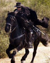 The Legend of Zorro Antonio Banderas on horesback in mask 16x20 Canvas Giclee - $69.99