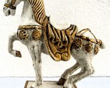Mid-Century Italian Painted Bronze Horse Figurine Sculpture Signed to Base - $197.01