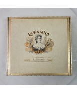 La Palina El Diario Cigar Box 8x7x2&quot; Inch Tobacciana EMPTY Wood - $19.00