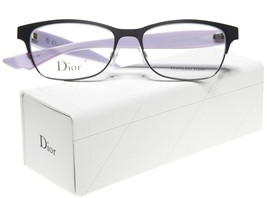 New Christian Dior CD3782 Nhu Ruthenium Black Blue Eyeglasses 54-16-145 B35.5mm - £113.55 GBP