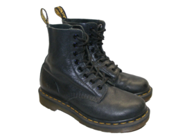 Dr Marten&#39;s Pascal Women US 5 Men US 4 Black Pebble Leather EU 36 Lace Up Boots - £24.61 GBP