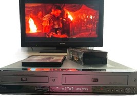 LG LGXBR446 VCR DVD Recorder Combo VHS Dubbing + S-video A/V &amp; Blank Tap... - £72.94 GBP