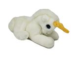 VINTAGE 1985 RINGLING BROS WHITE YELLOW LAYING UNICORN STUFFED ANIMAL PL... - $19.00