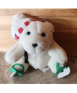 Coca Cola Polar Bear Plush Ornament 1997 Teddy Bear Ice Skater Coke Bott... - $9.38 CAD