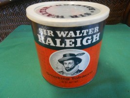 Great Collectible SIR WALTER RALEIGH Smoking Tobacco Tin Canister - $9.49