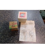 Vtg Wooden Deluxe Decorative Puzzle Cube Japan Shackman 3232 - $44.54