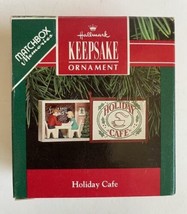 Holiday Cafe`1991`Look At Inside,Matchbook Memories Collection,Hallmark Ornament - £4.54 GBP