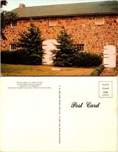 New Jersey Salem Stone Barn in Rear of Alexander Grant House Vintage Postcard - £7.53 GBP