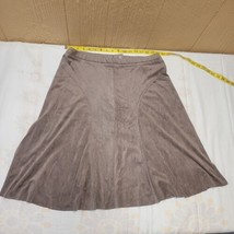 Cynthia Rowley Below The Knee Flare Skirt Velvet Touch sz 10 Brown - £12.29 GBP