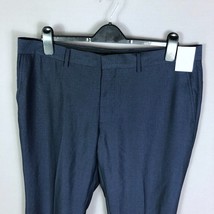 Nordstrom Mens Navy Pindot Trim Fit Dress Pants Size 38W - £27.52 GBP