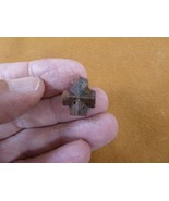 (CR593-107) 5/8&quot; Fairy Stone CHRISTIAN CROSS oiled Staurolite Crystal MA... - $316.07 MXN