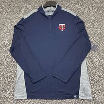 Minnesota Twins Shirt Men Large Fanatics Activewear Long Sleeve Quarter ... - $40.31 CAD