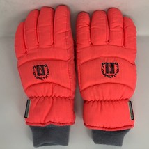 Hot Sno Competition Waterproof Protector Pink Snow Ski Gloves Sz 9.5 Med Large - £15.89 GBP