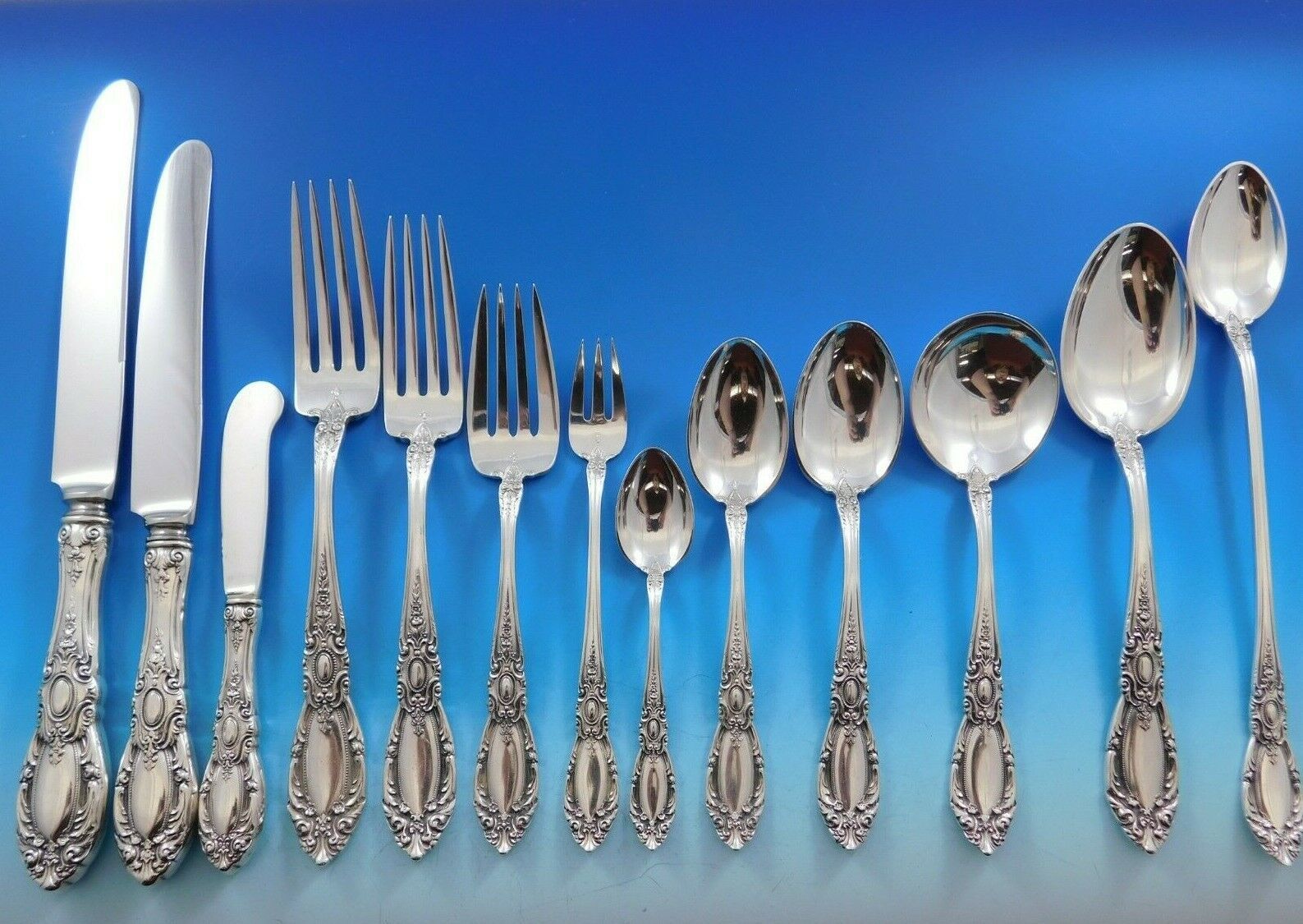 Primary image for King Richard by Towle Sterling Silver Flatware Set for 12 Service Dinner 179 pcs
