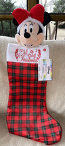 Disney Minnie Mouse Animated Musical Christmas Stocking “Here Comes Santa Claus” - $26.99