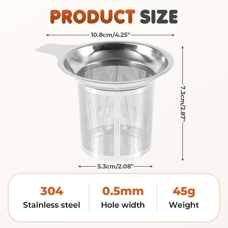 Stainless Steel Tea Infuser Strainers, 2025 New Tea Strainers & Filters for Loos Item image 6