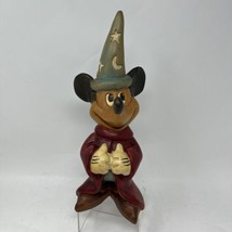 Extremely Rare Disney Carved Wood Sorcerer Apprentice Mickey 12” Fantasia Vtg - £224.19 GBP