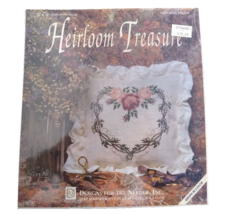 Rose Pillow Heirloom Treasure Cross Stitch Needlepoint Kit Lois Thompson 5229 VT - £9.11 GBP