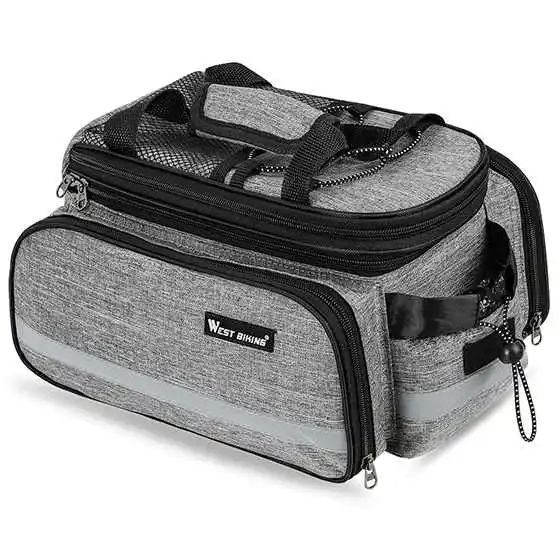 New WEST BIKING Bicycle Pannier Bags Large Capacity Bike Rear Rack Bag Multifunc - £68.44 GBP