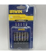 QTY 1 - Irwin 5 piece Impact Power Bit Set #1&amp;2&amp;3 PHILLIPS # 2 SQ LGO2 - £4.02 GBP