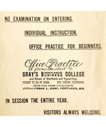 1906 Gray&#39;s Portland Business College Advertisement Maine Education E17H - $24.99
