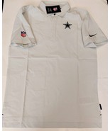 Nike Dri Fit Dallas Cowboys Sideline Lockup Sideline Polo Shirt Mens Lar... - £41.57 GBP