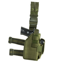 NEW Tactical Leg Thigh Drop Down Holster Med to Large Handguns Pistol OD GREEN - £22.03 GBP