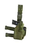 NEW Tactical Leg Thigh Drop Down Holster Med to Large Handguns Pistol OD... - £21.63 GBP