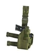 NEW Tactical Leg Thigh Drop Down Holster Med to Large Handguns Pistol OD... - $518.45 MXN
