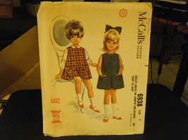 McCall&#39;s 6938 Girl&#39;s Dress or Jumper &amp; Blouse Pattern - Size 4 Chest 23 - $10.64