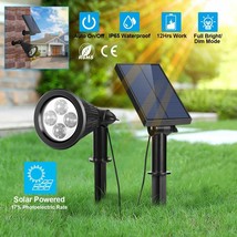 2In1 Solar Power Spot Light Led Garden Lamp Outdoor Walkway Lawn Landscape Path - £38.24 GBP