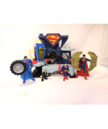 DC Comics  Superfriends Superman Playset + 6&quot; Tire Spinning Action Figur... - $15.84